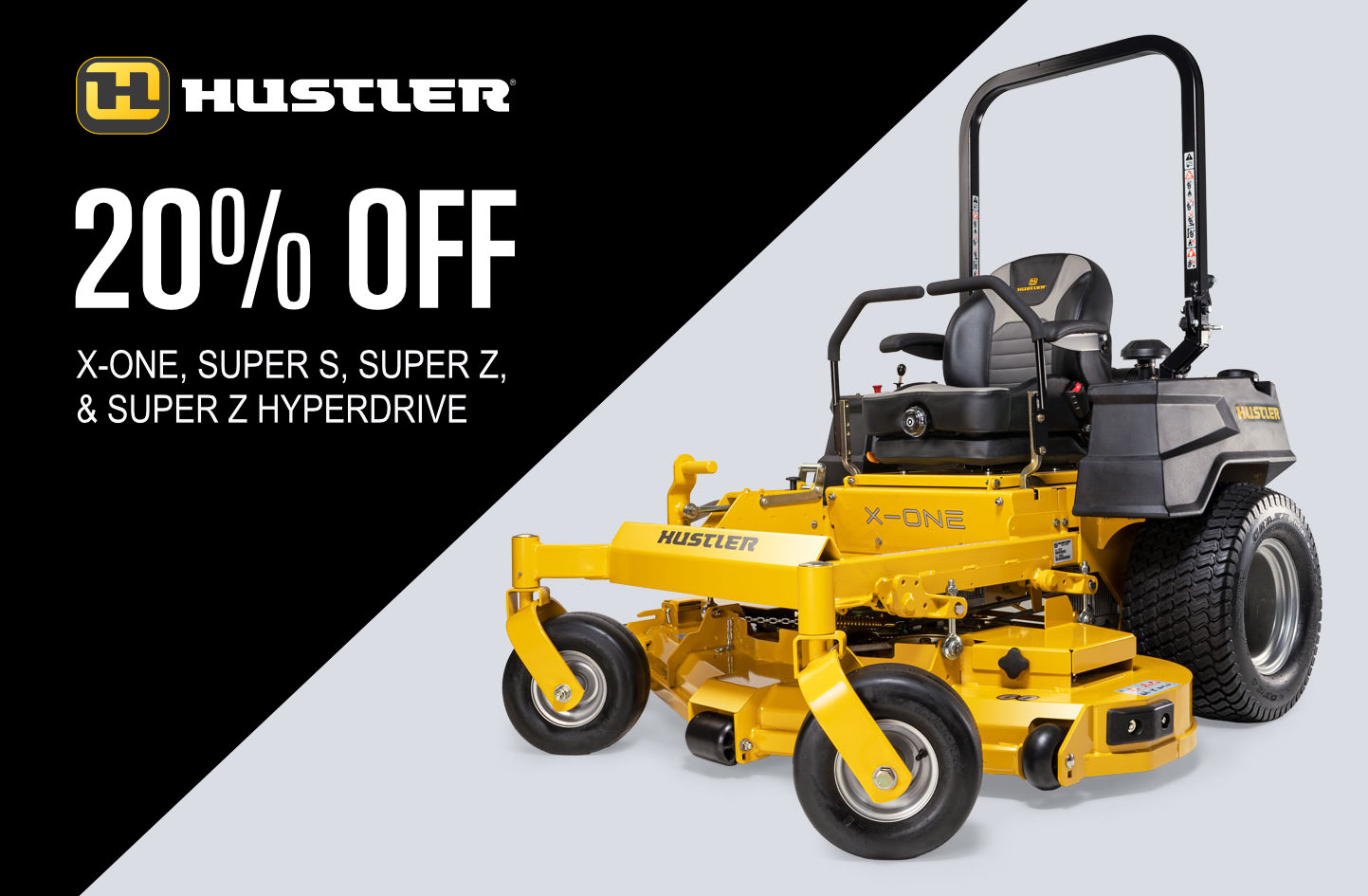 Hustler mowers Great prices. We deliver.
